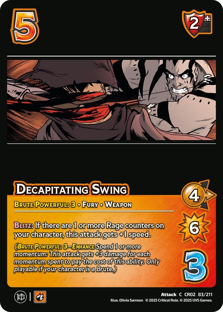 Image for Decapitating Swing (Critical Role: Heroes of Exandria) (83/211) - UniVersus
