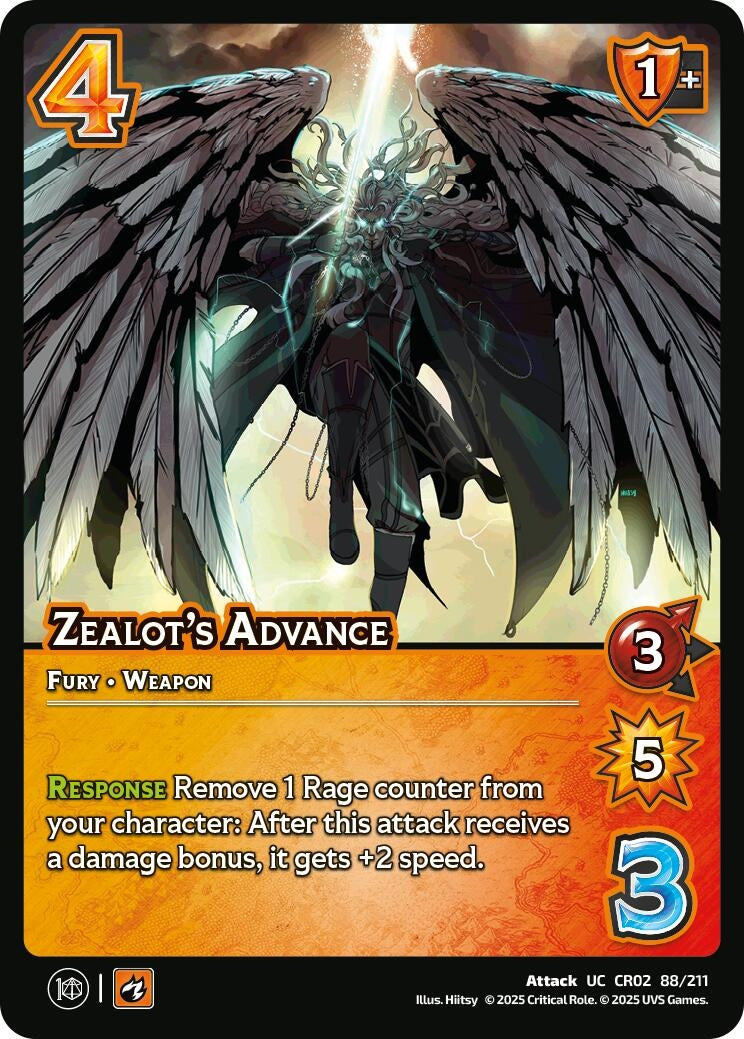 Image for Zealot's Advance (Critical Role: Heroes of Exandria) (88/211) - UniVersus