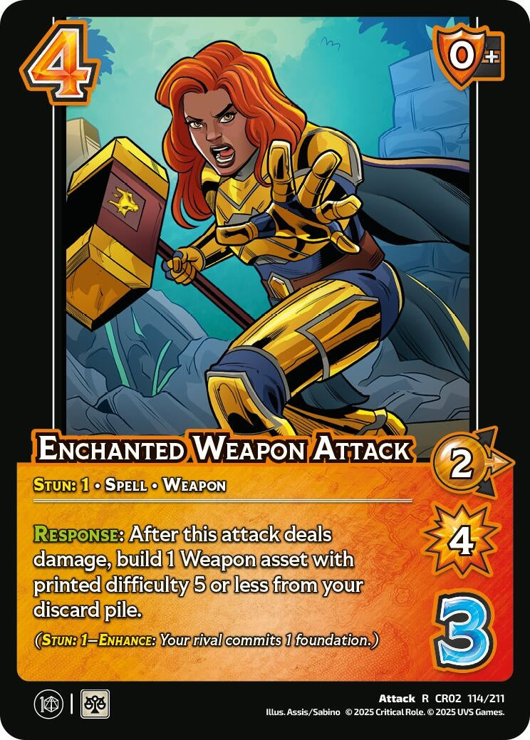 Image for Enchanted Weapon Attack (Critical Role: Heroes of Exandria) (114/211) - UniVersus