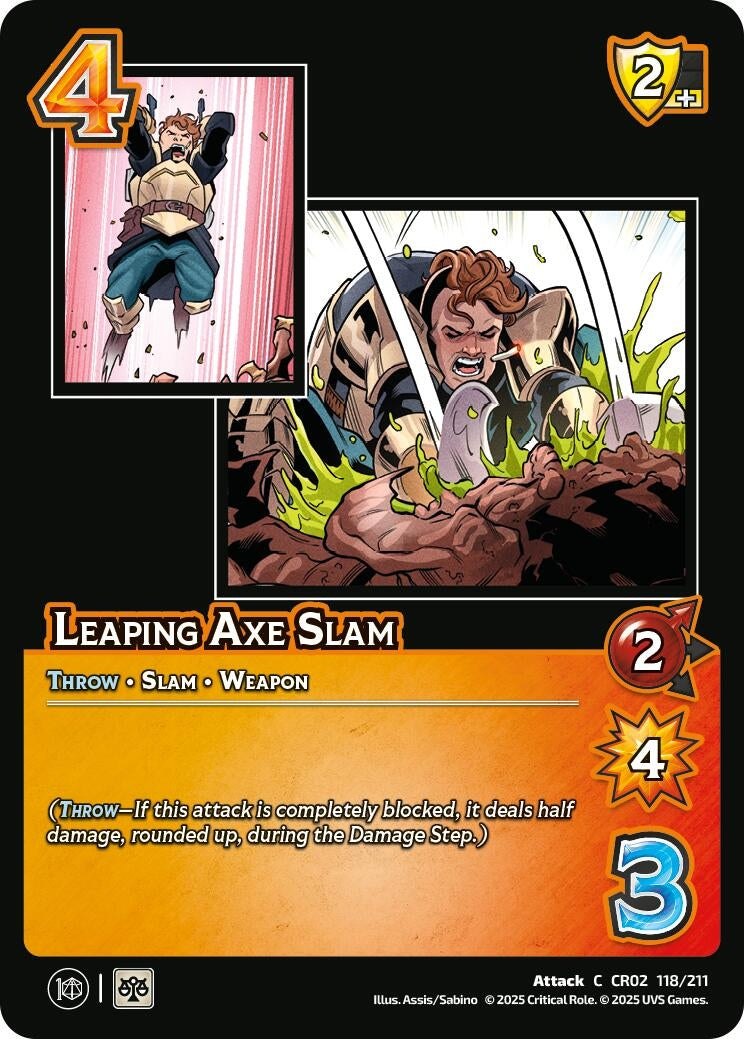 Image for Leaping Axe Slam (Critical Role: Heroes of Exandria) (118/211) - UniVersus
