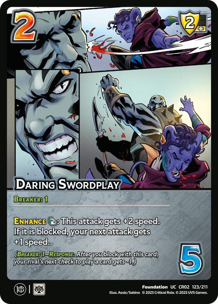 Image for Daring Swordplay (Critical Role: Heroes of Exandria) (123/211) - UniVersus
