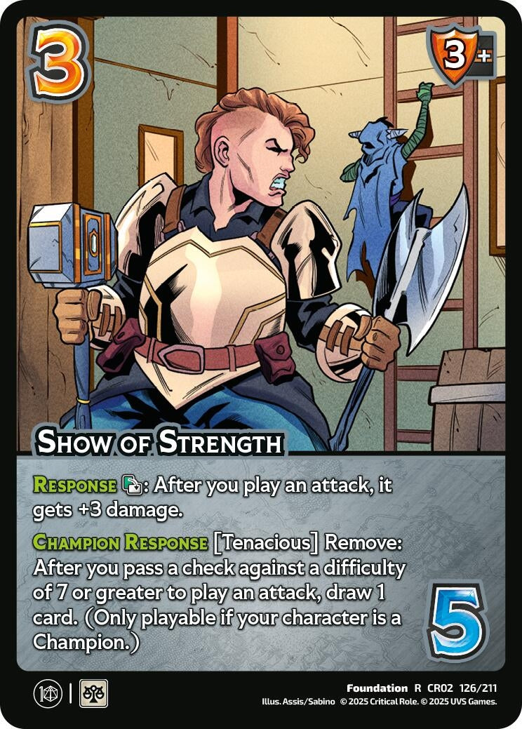 Image for Show of Strength (Critical Role: Heroes of Exandria) (126/211) - UniVersus
