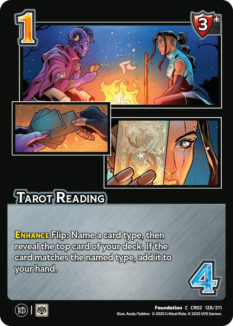 Image for Tarot Reading (Critical Role: Heroes of Exandria) (128/211) - UniVersus