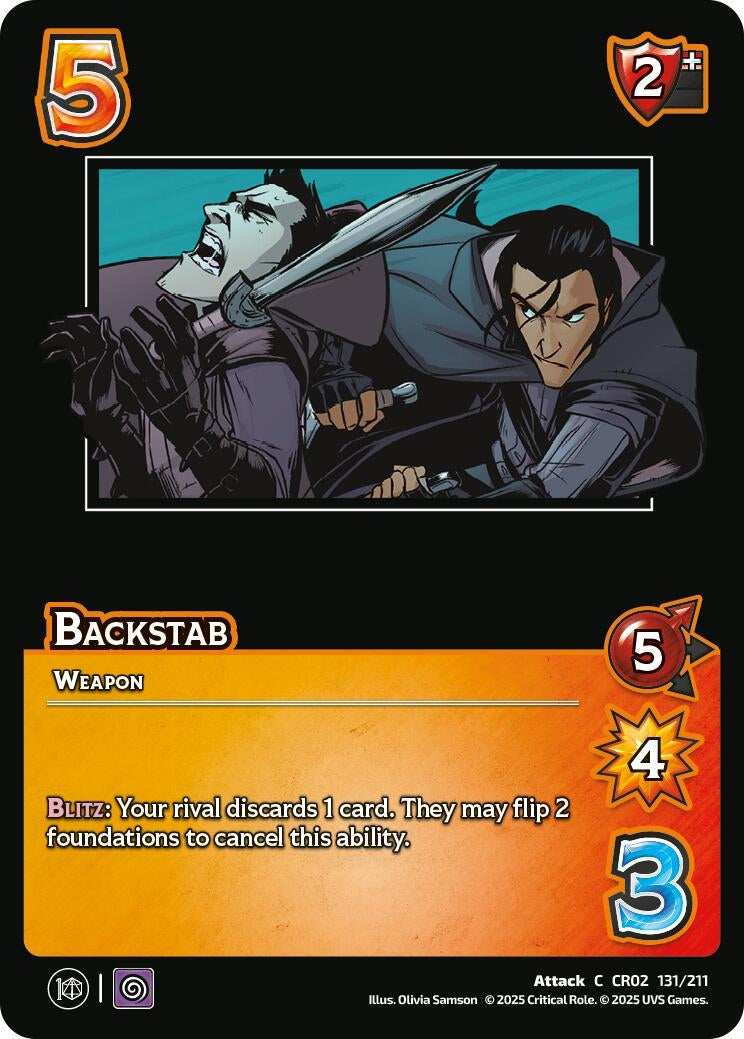 Image for Backstab (Critical Role: Heroes of Exandria) (131/211) - UniVersus