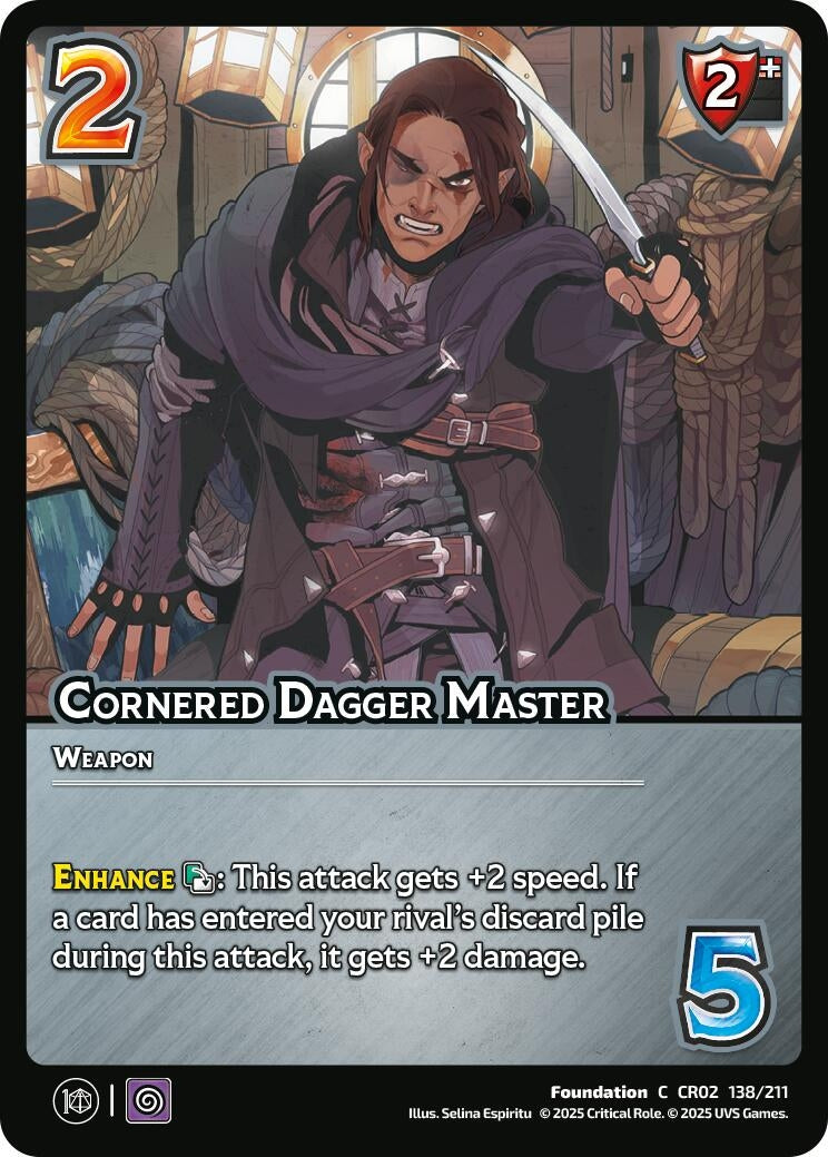 Image for Cornered Dagger Master (Critical Role: Heroes of Exandria) (138/211) - UniVersus