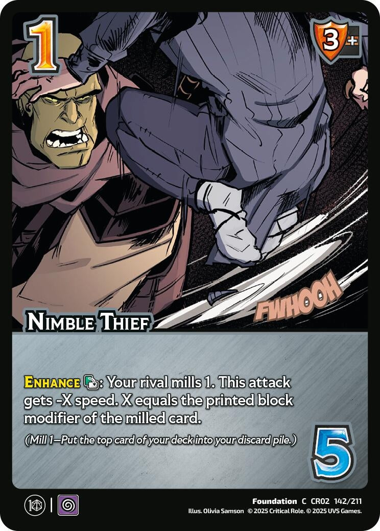 Image for Nimble Thief (Critical Role: Heroes of Exandria) (142/211) - UniVersus