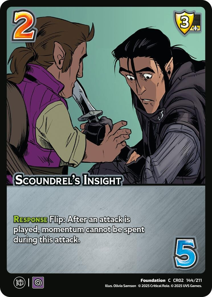 Image for Scoundrel's Insight (Critical Role: Heroes of Exandria) (144/211) - UniVersus
