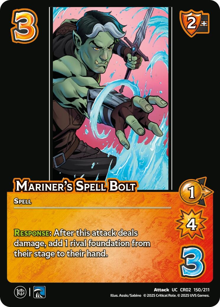 Image for Mariner's Spell Bolt (Critical Role: Heroes of Exandria) (150/211) - UniVersus