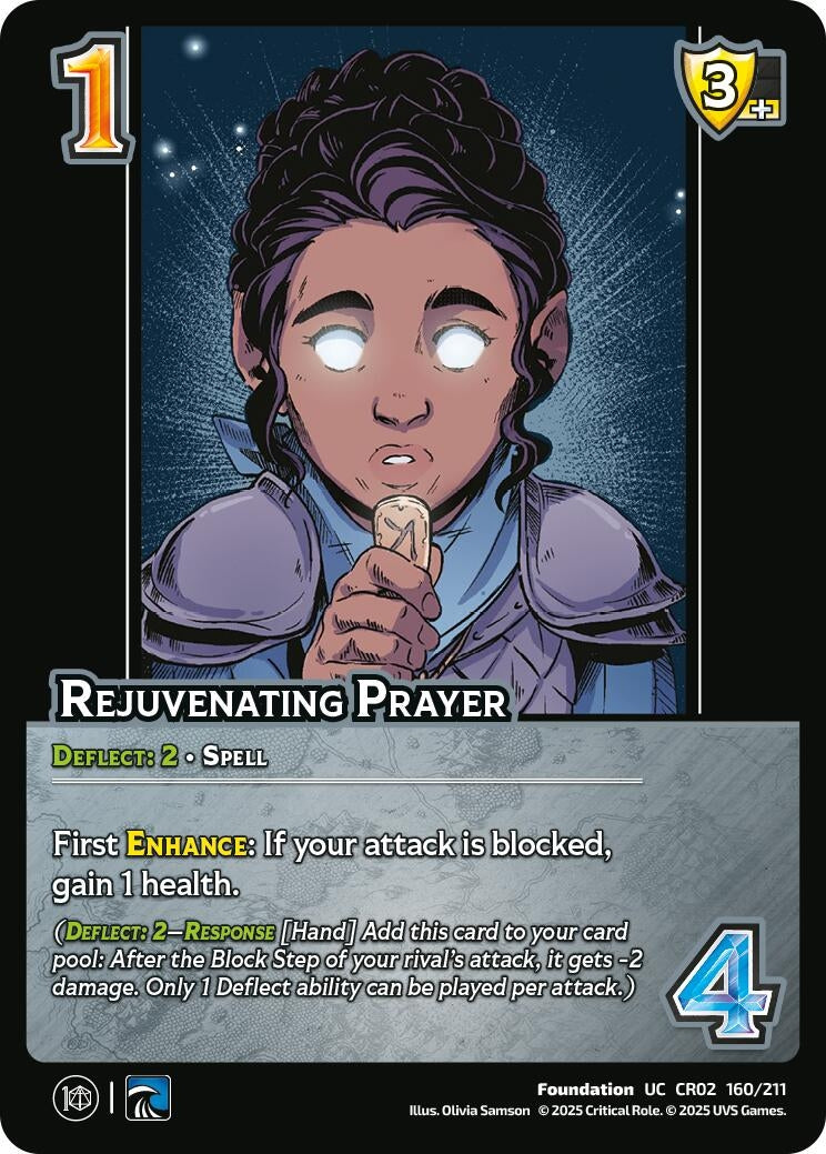 Image for Rejuvenating Prayer (Critical Role: Heroes of Exandria) (160/211) - UniVersus