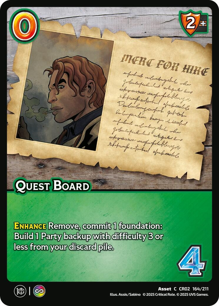 Image for Quest Board (Critical Role: Heroes of Exandria) (164/211) - UniVersus