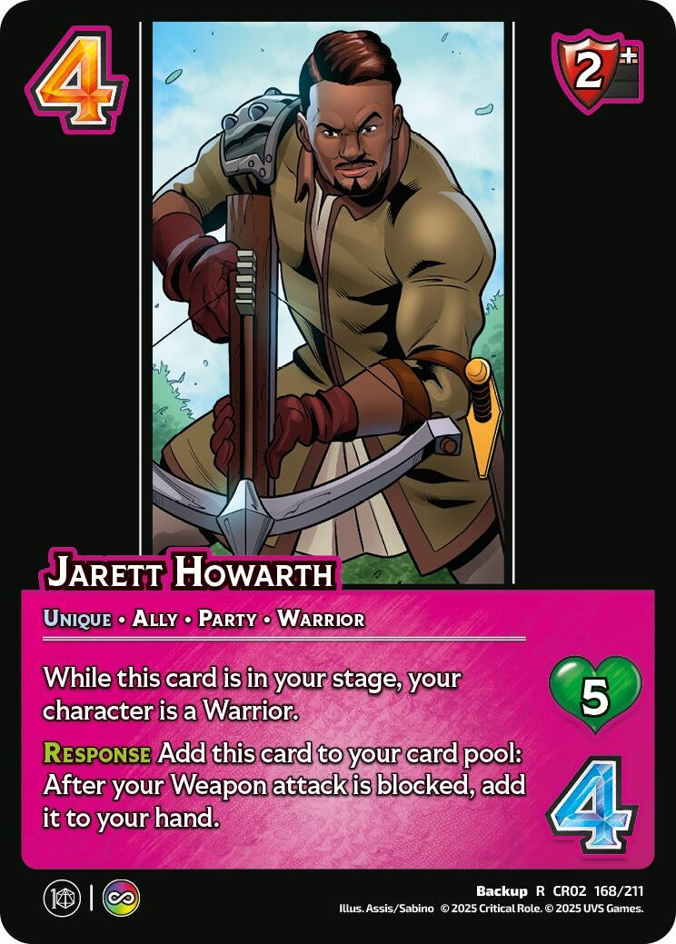 Image for Jarett Howarth (Critical Role: Heroes of Exandria) (168/211) - UniVersus
