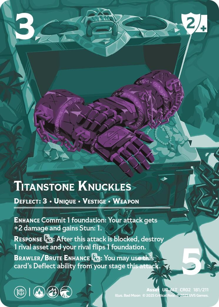 Image for Titanstone Knuckles (Alternate Art) (Critical Role: Heroes of Exandria) (181/211) - UniVersus