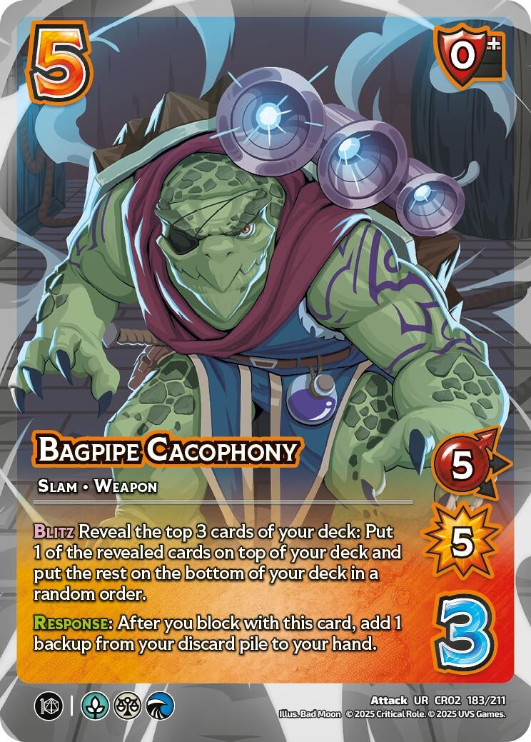 Image for Bagpipe Cacophony (Critical Role: Heroes of Exandria) (183/211) - UniVersus