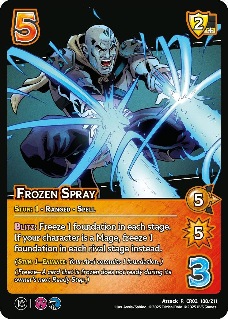 Image for Frozen Spray (Critical Role: Heroes of Exandria) (188/211) - UniVersus