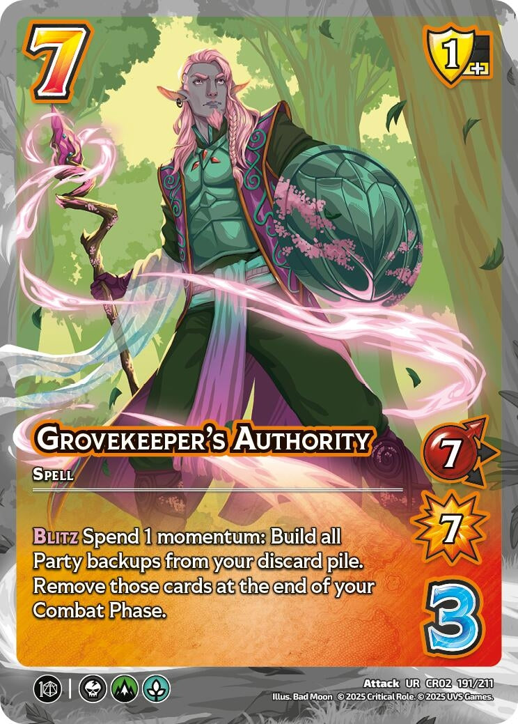Image for Grovekeeper's Authority (Critical Role: Heroes of Exandria) (191/211) - UniVersus