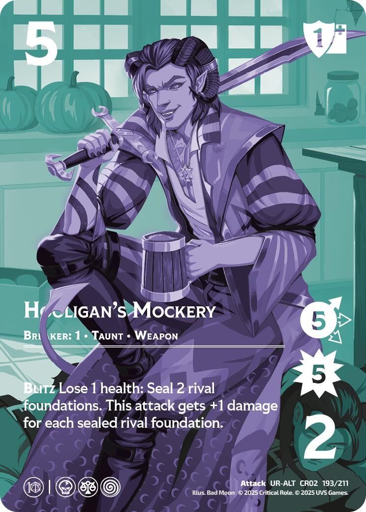 Image for Hooligan's Mockery (Alternate Art) (Critical Role: Heroes of Exandria) (193/211) - UniVersus