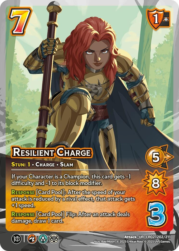 Image for Resilient Charge (Critical Role: Heroes of Exandria) (202/211) - UniVersus