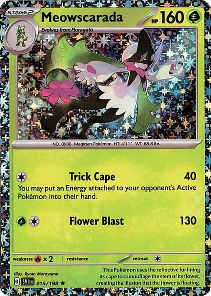 Image for Meowscarada - 015/198 (Sparkle Holo) (Miscellaneous Cards & Products) (015/198) - Pokemon