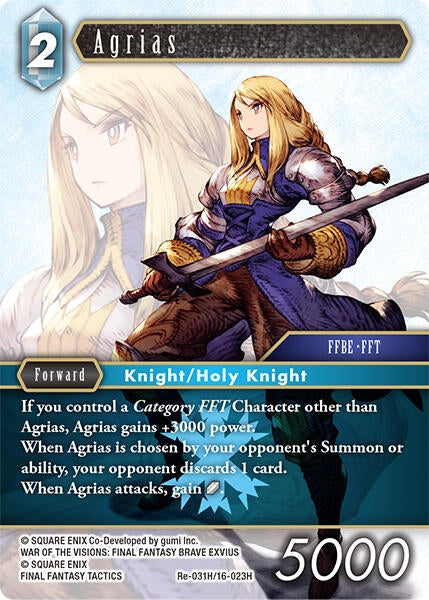 Image for Agrias (Legacy Collection) (Re-031H/16-023H) - Final Fantasy TCG