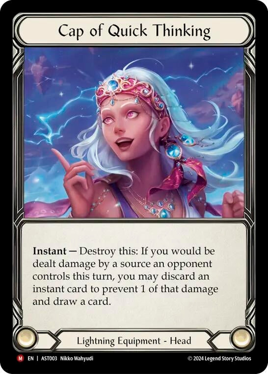 Image for Cap of Quick Thinking (Armory Deck: Aurora) (AST003) - Flesh and Blood TCG