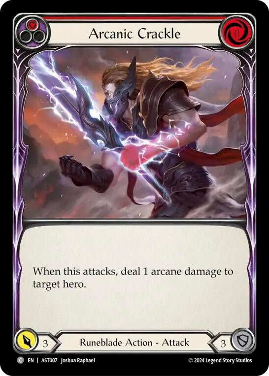 Image for Arcanic Crackle (Red) (Armory Deck: Aurora) (AST007) - Flesh and Blood TCG