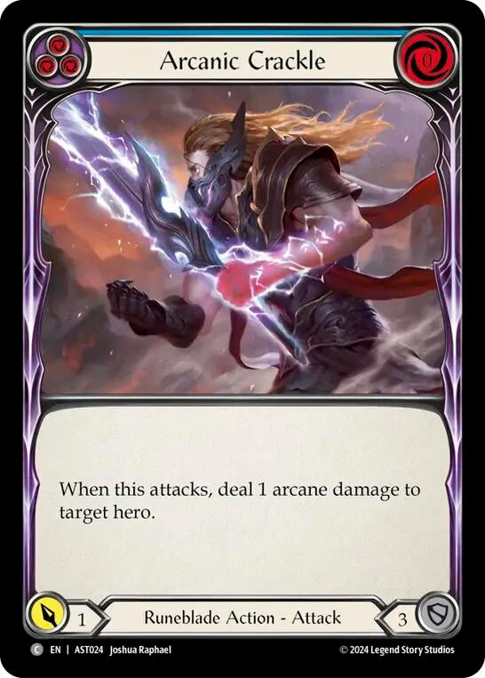 Image for Arcanic Crackle (Blue) (Armory Deck: Aurora) (AST024) - Flesh and Blood TCG