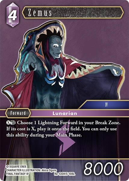 Image for Zemus (Legacy Collection) (Re-135H/5-108L) - Final Fantasy TCG