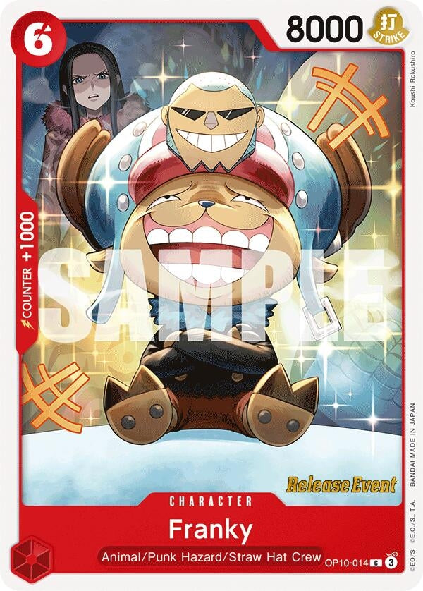 Image for Franky (014) (Royal Blood Release Event Cards) (OP10-014) - One Piece Card Game