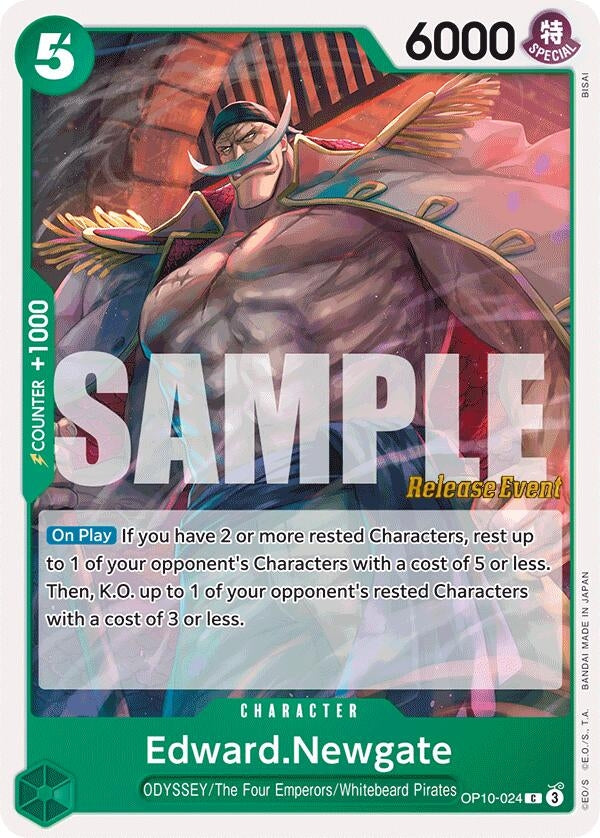 Image for Edward.Newgate (Royal Blood Release Event Cards) (OP10-024) - One Piece Card Game