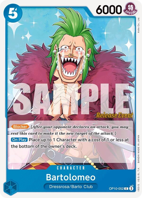 Image for Bartolomeo (Royal Blood Release Event Cards) (OP10-052) - One Piece Card Game