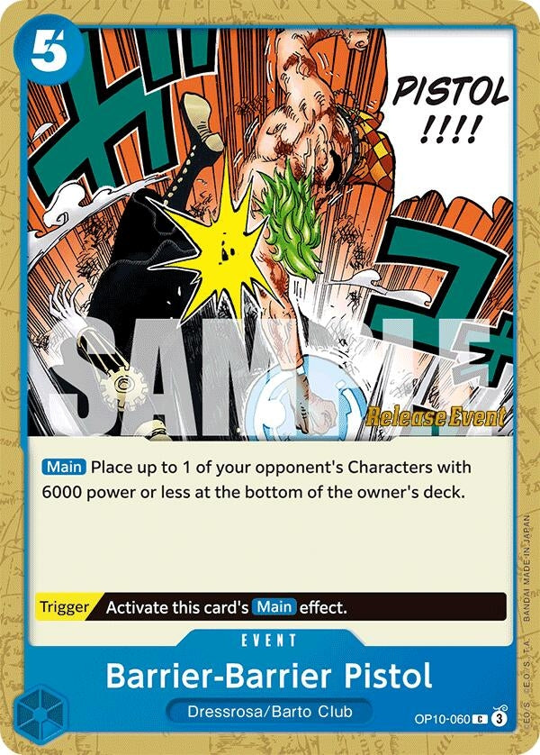 Image for Barrier-Barrier Pistol (Royal Blood Release Event Cards) (OP10-060) - One Piece Card Game