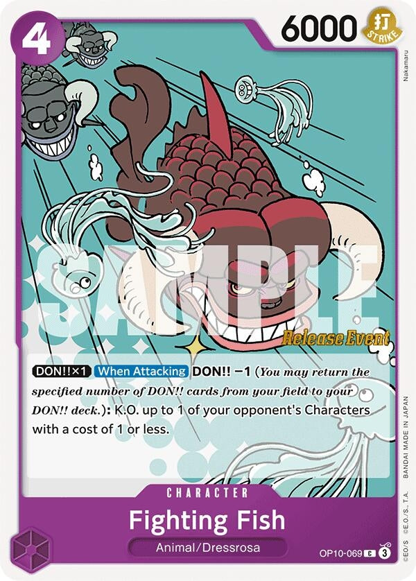 Image for Fighting Fish (Royal Blood Release Event Cards) (OP10-069) - One Piece Card Game
