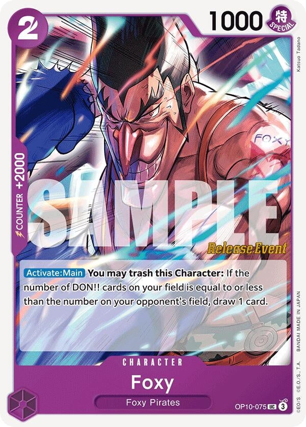 Image for Foxy (Royal Blood Release Event Cards) (OP10-075) - One Piece Card Game