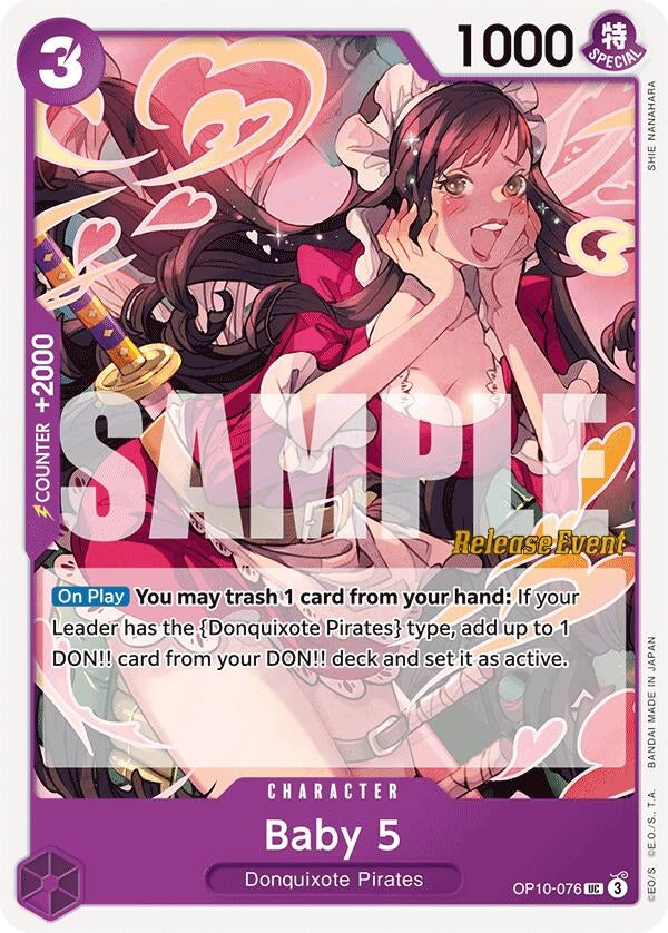 Image for Baby 5 (Royal Blood Release Event Cards) (OP10-076) - One Piece Card Game