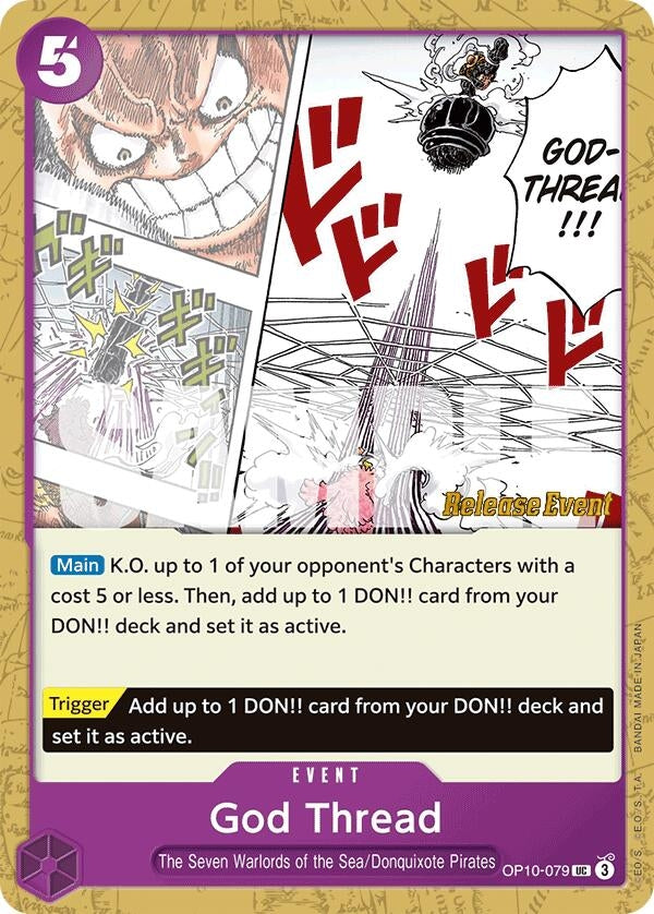 Image for God Thread (Royal Blood Release Event Cards) (OP10-079) - One Piece Card Game