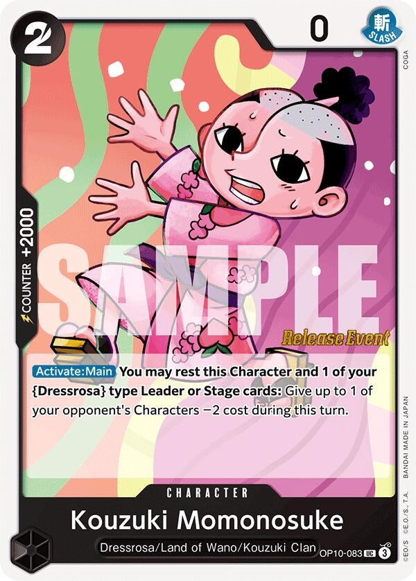 Image for Kouzuki Momonosuke (083) (Royal Blood Release Event Cards) (OP10-083) - One Piece Card Game