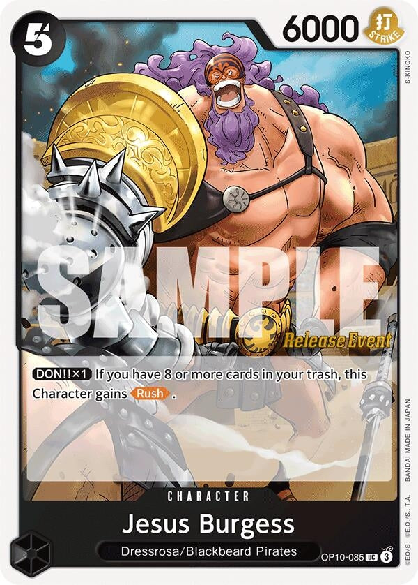 Image for Jesus Burgess (Royal Blood Release Event Cards) (OP10-085) - One Piece Card Game