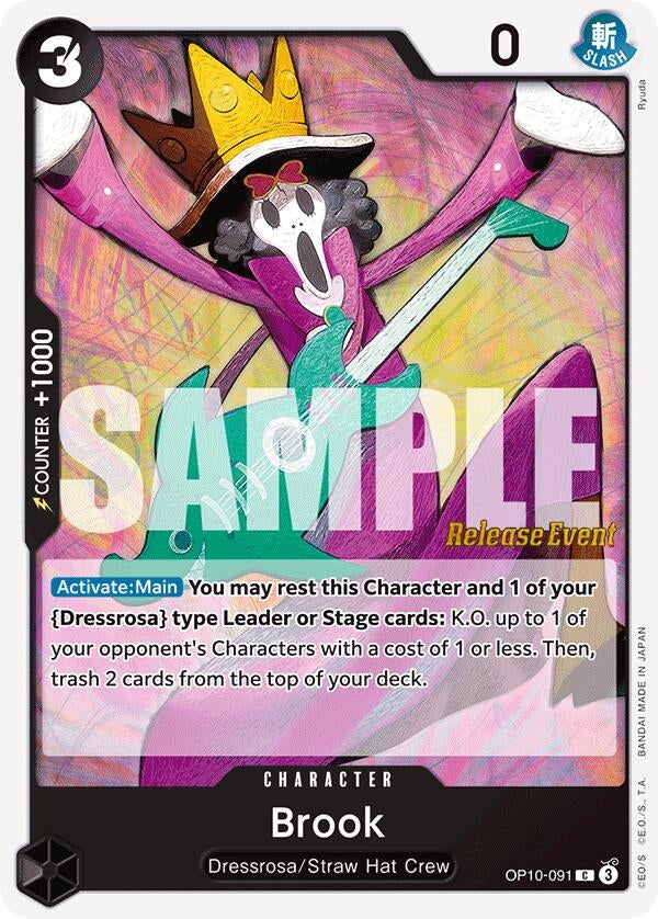 Image for Brook (091) (Royal Blood Release Event Cards) (OP10-091) - One Piece Card Game
