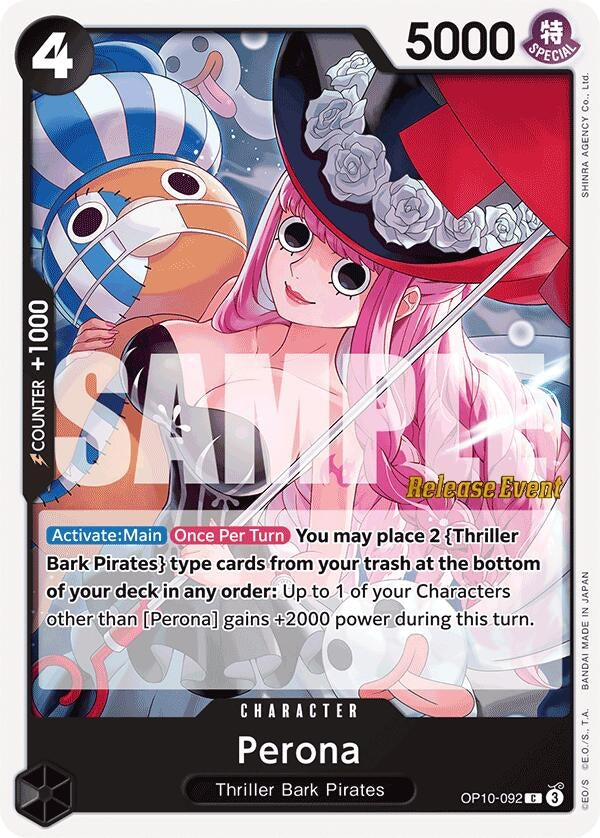 Image for Perona (092) (Royal Blood Release Event Cards) (OP10-092) - One Piece Card Game