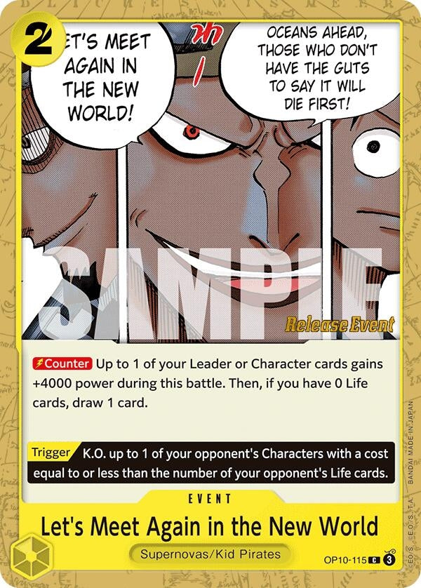 Image for Let's Meet Again in the New World (Royal Blood Release Event Cards) (OP10-115) - One Piece Card Game