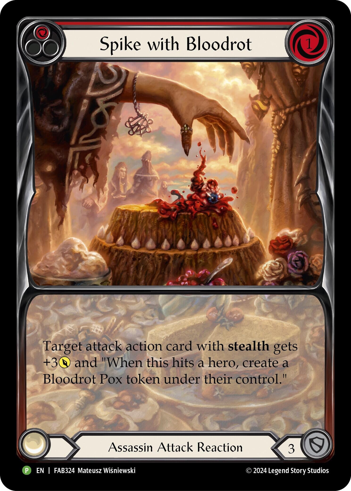 Image for Spike with Bloodrot - FAB324 (Flesh and Blood: Promo Cards) (FAB324) - Flesh and Blood TCG