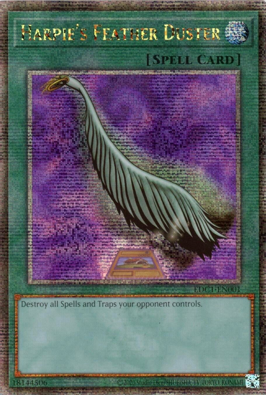 Image for Harpie's Feather Duster (Alternate Art) (Early Days Collection Promotional Cards) (EDC1-EN001) - YuGiOh