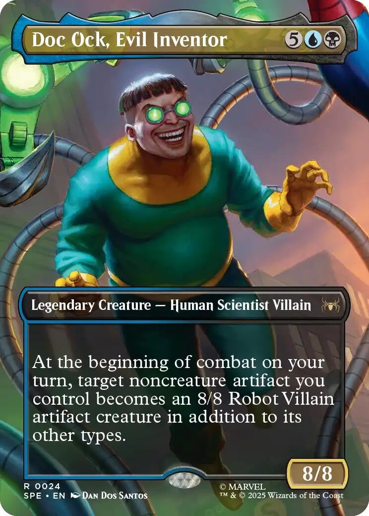 Image for Doc Ock, Evil Inventor (Borderless) (Marvel's Spider-Man: Eternal-Legal) (24) - Magic: The Gathering