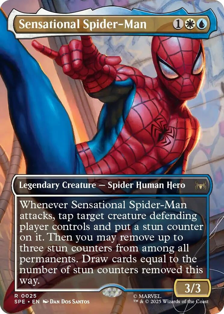 Image for Sensational Spider-Man (Borderless) (Marvel's Spider-Man: Eternal-Legal) (25) - Magic: The Gathering