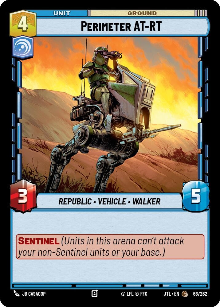 Image for Perimeter AT-RT (Jump to Lightspeed) (068/262) - Star Wars: Unlimited