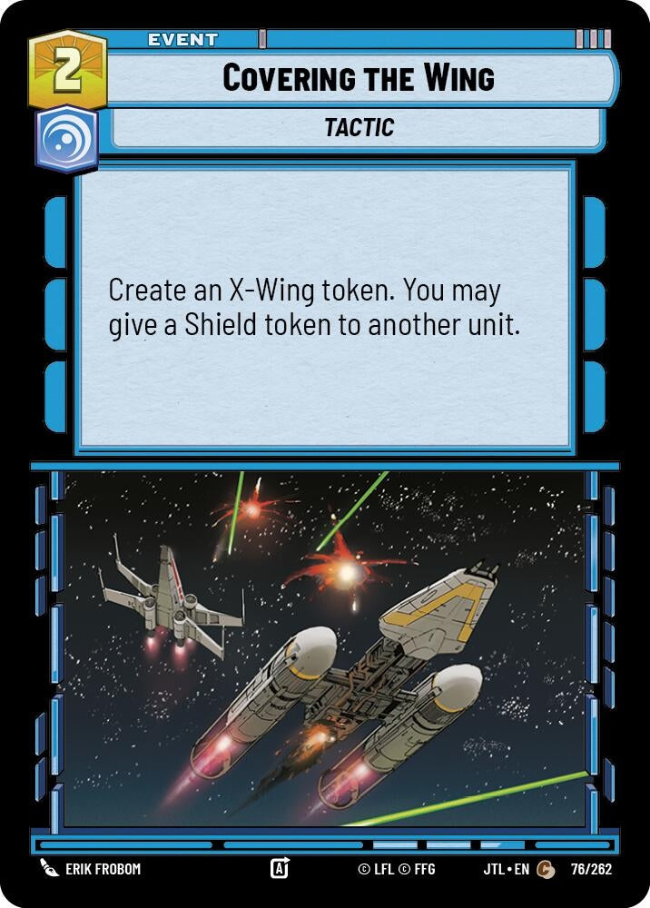 Image for Covering the Wing (Jump to Lightspeed) (076/262) - Star Wars: Unlimited