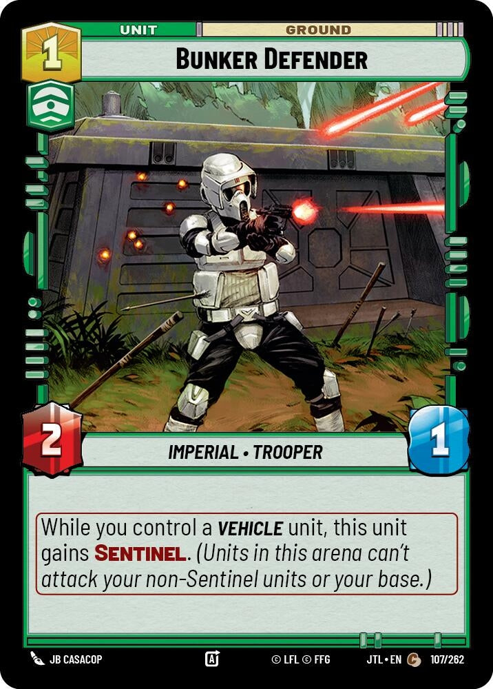 Image for Bunker Defender (Jump to Lightspeed) (107/262) - Star Wars: Unlimited