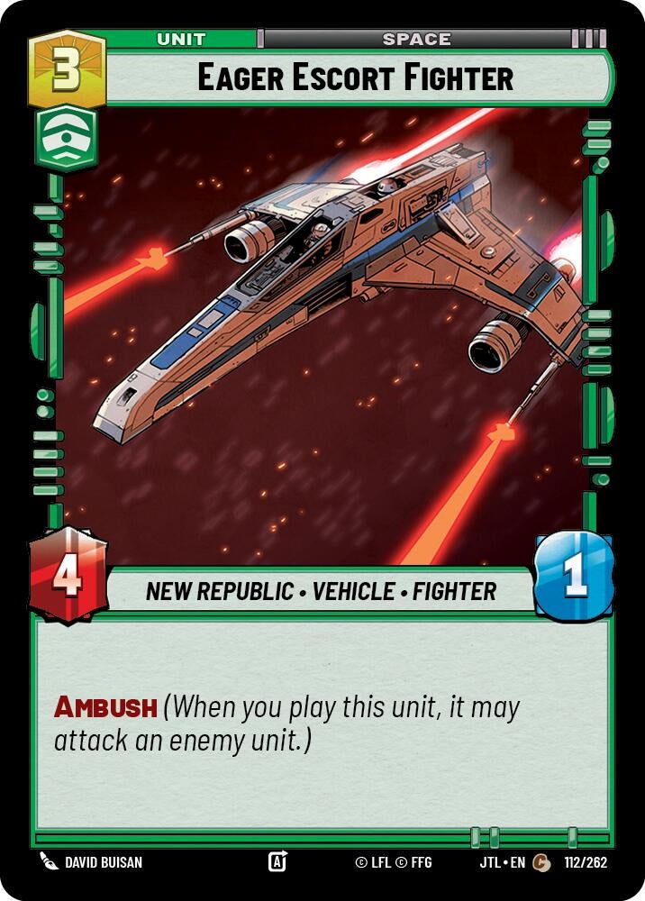 Image for Eager Escort Fighter (Jump to Lightspeed) (112/262) - Star Wars: Unlimited