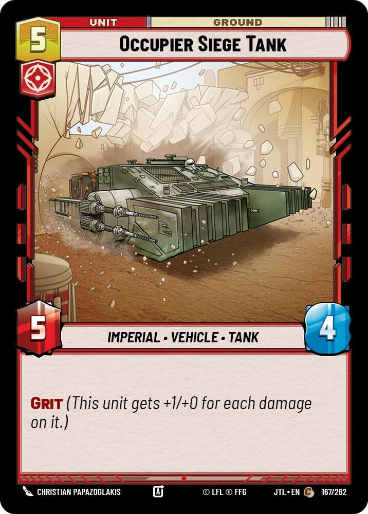 Image for Occupier Siege Tank (Jump to Lightspeed) (167/262) - Star Wars: Unlimited
