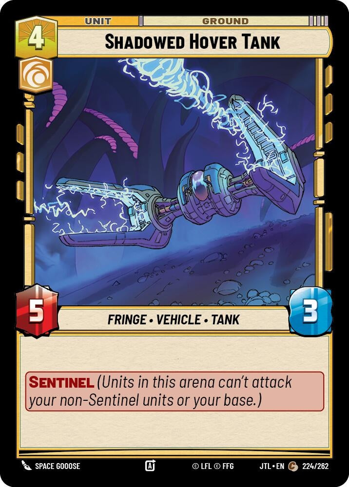 Image for Shadowed Hover Tank (Jump to Lightspeed) (224/262) - Star Wars: Unlimited